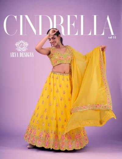 Cindrella Vol 14 By Arya Designer Partywear Lehenga Choli Collection